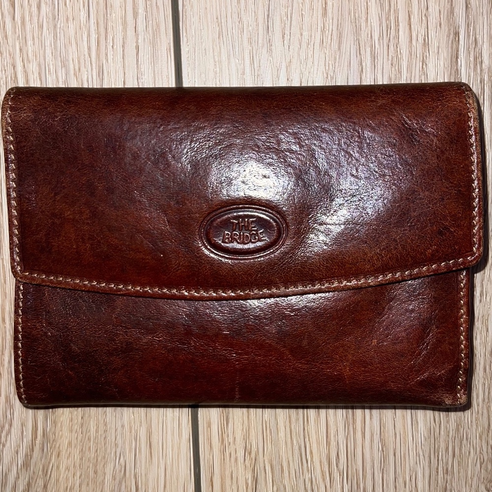 THE BRIDGE - Vintage Rich Brown Leather Wallet